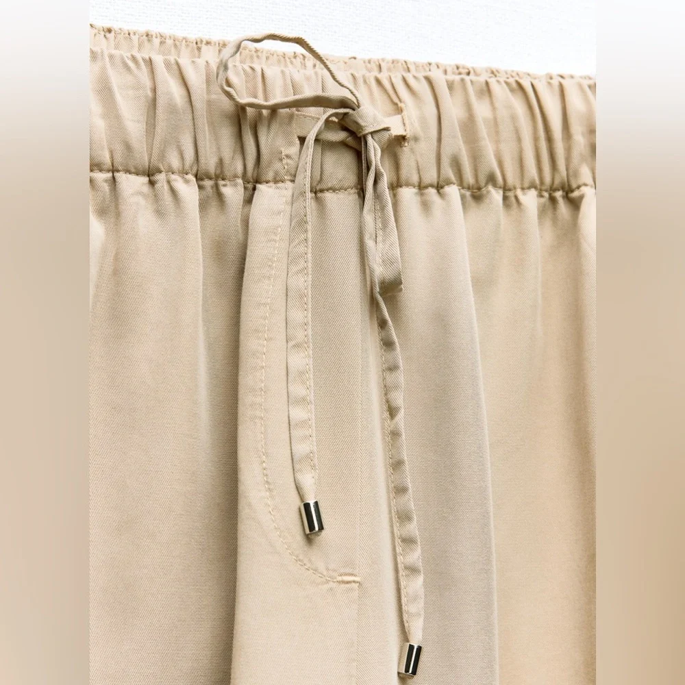 Zara wide leg pants, neutral